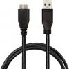 LogiLink USB kabel USB 3.2 Gen1 USB-A zástrčka, USB Micro-B 3.0 zástrčka 1.00 m černá CU0026