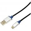 LogiLink USB kabel USB 2.0 USB-A zástrčka, USB Micro-B zástrčka 1.00 m černá BUAM210