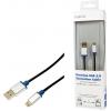 LogiLink USB kabel USB 2.0 USB-A zástrčka, USB Micro-B zástrčka 1.00 m černá BUAM210