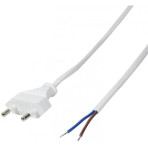 LogiLink napájecí kabel [1x Euro zástrčka - 1x kabel s otevřenými konci] 1.50 m bílá