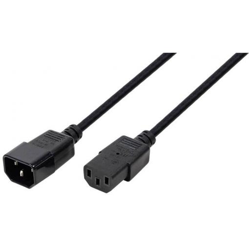 S-Conn IEC kabel [1x IEC zástrčka C14 10 A - 1x IEC C13 zásuvka 10 A] 1.8 m černá