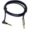 LogiLink CA11050 jack audio kabel 0.50 m tmavě modrá (matná) 90° zatočeno nahoru