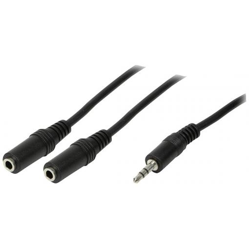 LogiLink CA1046 jack audio kabel 0.20 m černá (matná)