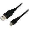 LogiLink USB kabel USB 2.0 USB-A zástrčka, USB Micro-B zástrčka 5.00 m černá CU0060