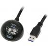 LogiLink USB kabel USB 3.2 Gen1 USB-A zástrčka, USB-A zásuvka 1.50 m černá CU0035