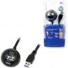 LogiLink USB kabel USB 3.2 Gen1 USB-A zástrčka, USB-A zásuvka 1.50 m černá CU0035