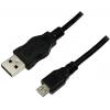 LogiLink USB kabel USB 2.0 USB-A zástrčka, USB Micro-B zástrčka 1.80 m černá CU0034