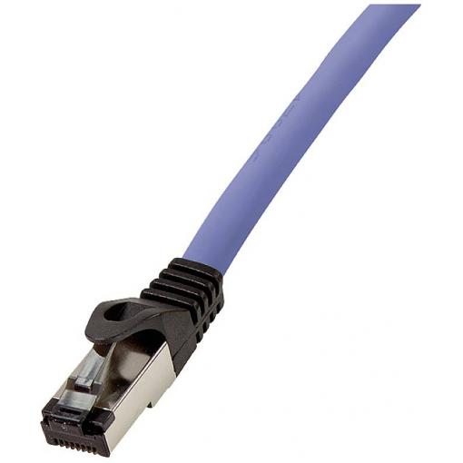 LogiLink CQ8106S RJ45 síťové kabely, propojovací kabely CAT 8.1 S/FTP 15.00 m modrá stínění pletivem, bez halogenů 1 ks
