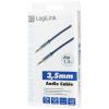 LogiLink CA10150 jack audio kabel 1.50 m tmavě modrá (matná) pozlacené kontakty