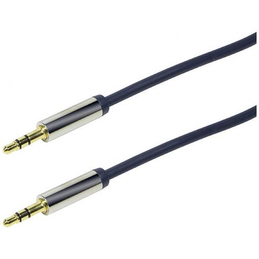 LogiLink CA10150 jack audio kabel 1.50 m tmavě modrá (matná) pozlacené kontakty