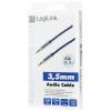 LogiLink CA10050 jack audio kabel 0.50 m černá (matná)