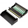 LogiLink NP0018B 8 portů patch panel CAT 6A 1 U vícebarevná