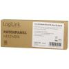 LogiLink NP0064B patch panel CAT 6A 0.5 U