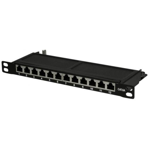 LogiLink NP0066 12 portů CAT 6A 0.5 U