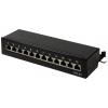 LogiLink NP0019B 12 portů patch panel CAT 6A vícebarevná