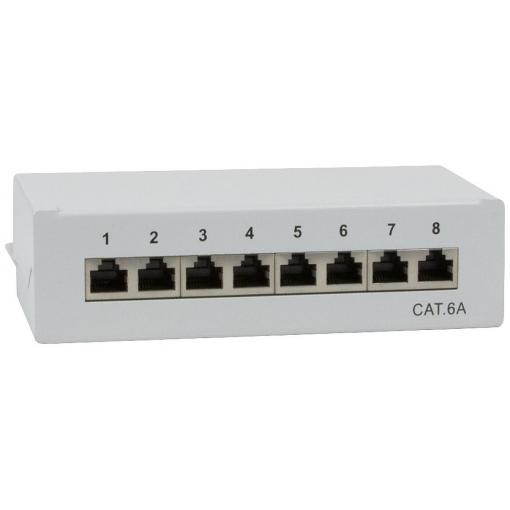 LogiLink NP0018 8 portů patch panel CAT 6A 1 U vícebarevná
