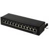 LogiLink NP0017 12 portů patch panel CAT 6 1 U vícebarevná