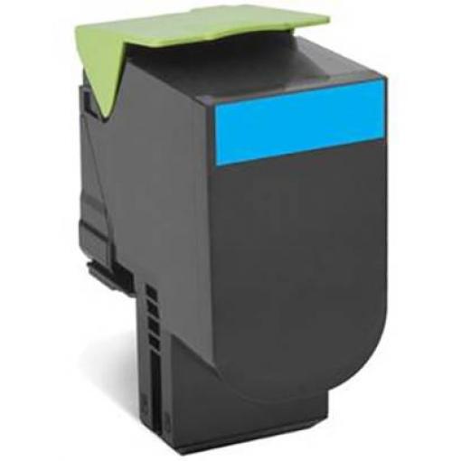 Lexmark Toner 802HC originál azurová 3000 Seiten 80C2HCE