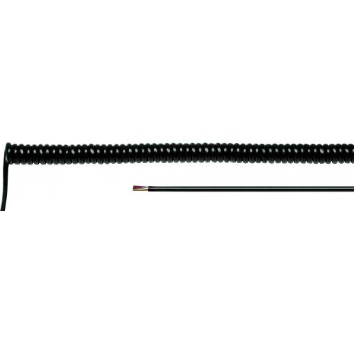 HELU 85659 spirálový kabel LiF12Y11Y 1000 mm / 4000 mm 4 x 0.25 mm² černá 1 ks