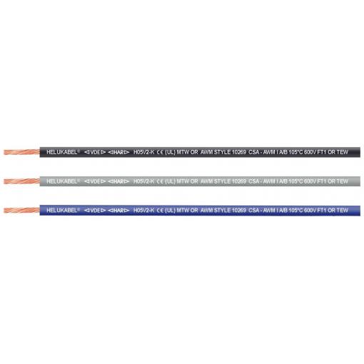 Helukabel 65415-2500 Jednotlivá žíla, H05V2-K, 1 x 0.75 mm², černá, 2500 m