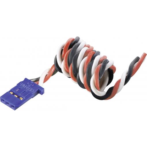 servo kabel [1x Futaba zásuvka - 1x kabel s otevřenými konci] 0.35 mm² silikonový Modelcraft