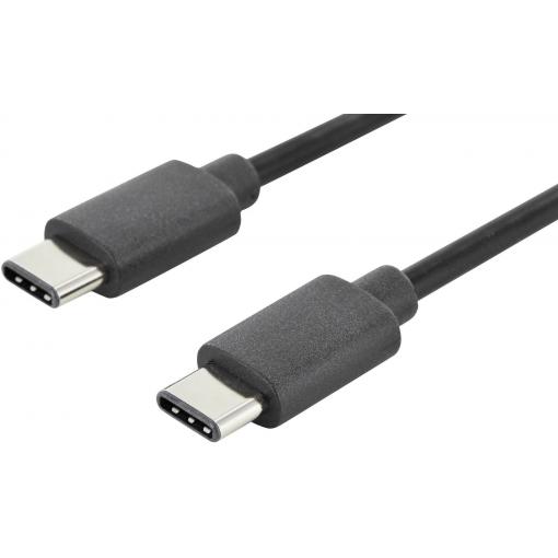 Digitus USB kabel USB 2.0 USB-C ® zástrčka, USB-C ® zástrčka 1.00 m černá AK-300138-010-S