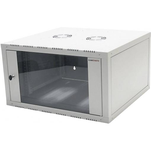 19 nástěnná rozváděcí skříň LogiLink W09E66G 560 mm 9 U šedobílá (RAL 7035)