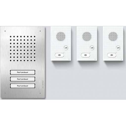 Siedle SET CLAB 850-3 E/W domovní telefon pro 3 rodiny, 210010047-00