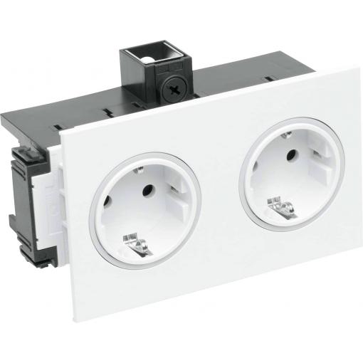 OBO Bettermann 6121012 přístrojová zásuvka (š x v) 82 mm x 71 mm 1 ks krémově bílá