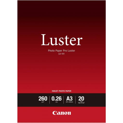 Canon Photo Paper Pro Luster LU-101 6211B007 fotografický papír A3 260 g/m² 20 listů hedvábně lesklý