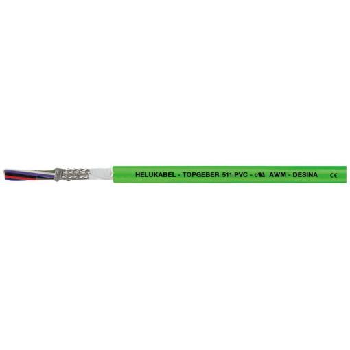 HELU TOPGEBER 511 707390 vedení čidel 6 x 0.14 mm² + 4 x 0.14 mm², 500 m, zelená