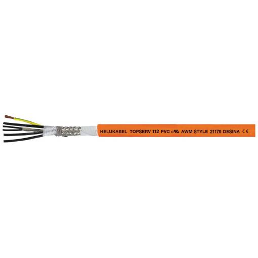 Helukabel TOPSERV® 112 707222 servo kabel 4 G 1.5 mm² + 2 x 0.5 mm², 50 m, oranžová