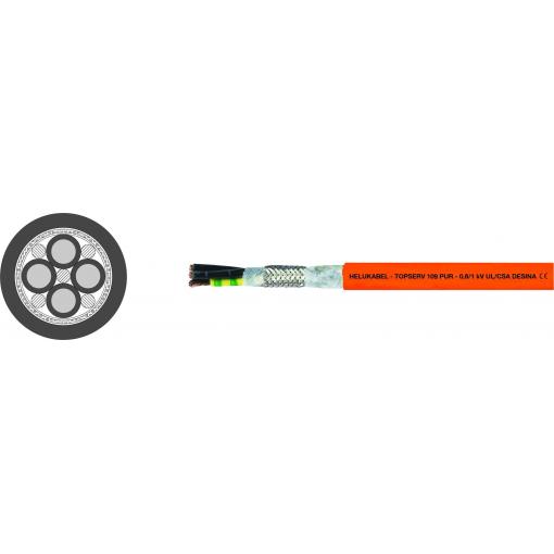 Helukabel TOPSERV® 109 75943 servo kabel 4 G 1.5 mm², 100 m, oranžová