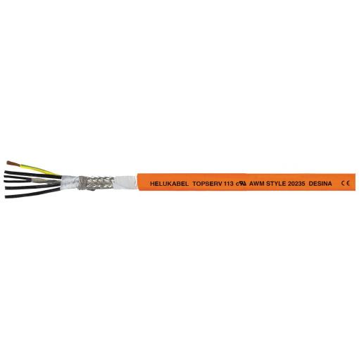 HELU TOPSERV® 113 74514 servo kabel 4 G 6 mm² + 2 x 1 mm², 50 m, oranžová