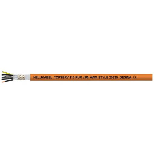 HELU TOPSERV® 113 707231 servo kabel 4 G 4 mm² + 2 x 1 mm², 500 m, oranžová