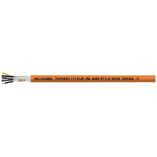 HELU TOPSERV® 113 707231 servo kabel 4 G 4 mm² + 2 x 1 mm², 50 m, oranžová