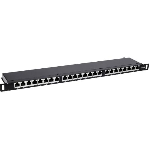 Intellinet 720922 24 portů patch panel 483 mm (19) CAT 6A 0.5 U černá osazený