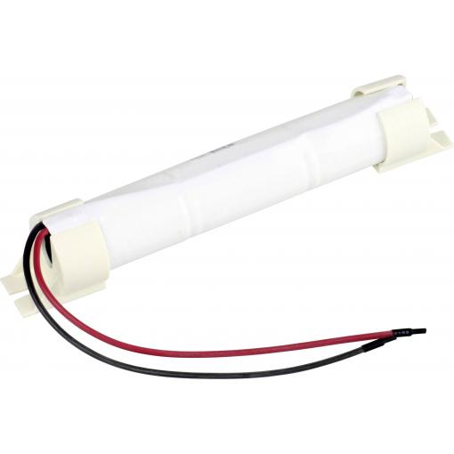 Mexcel Inline Halter L1x3 Akupack 3 x Velké mono odolné vůči vysokým teplotám, s kabelem, Flat-Top Ni-Cd 3.6 V 4000 mAh