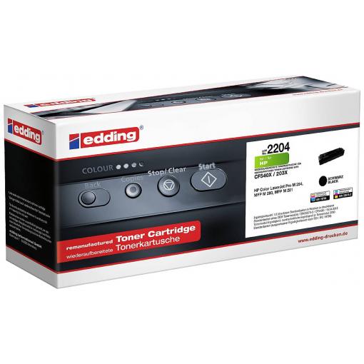 Edding Toner náhradní HP 203X (CF540X) kompatibilní černá 3200 Seiten EDD-2204 18-2204