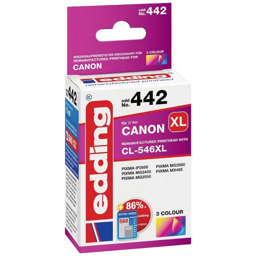 Edding Ink náhradní Canon CL-546 XL kompatibilní barva EDD-442 18-442