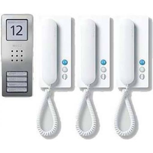 Siedle SET CA 812-3 E/W kabelový domovní telefon informační pole, stříbrná, bílá, 210008740-00