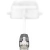 Digitus RJ45 síťový adaptér CAT 5, CAT 5e [2x RJ45 zástrčka - 1x RJ45 zástrčka] šedá