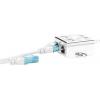 Digitus RJ45 síťový adaptér CAT 5, CAT 5e [2x RJ45 zástrčka - 1x RJ45 zástrčka] šedá
