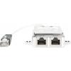Digitus RJ45 síťový adaptér CAT 5, CAT 5e [2x RJ45 zástrčka - 1x RJ45 zástrčka] šedá