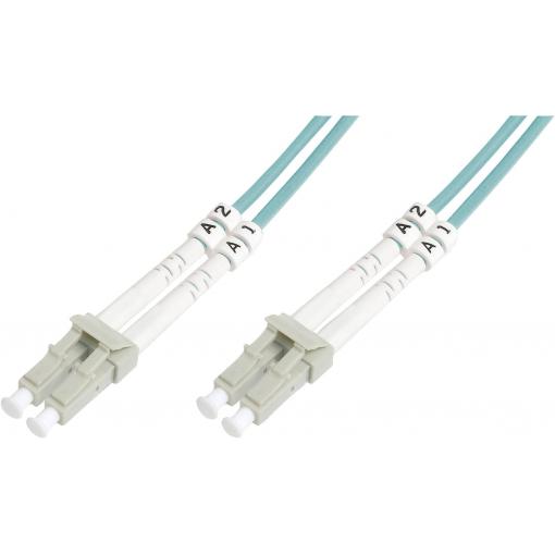 Digitus DK-2533-20/3 optické vlákno optické vlákno kabel 20.00 m modrá [1x zástrčka LC - 1x zástrčka LC] 50/125 µ Multimode OM3