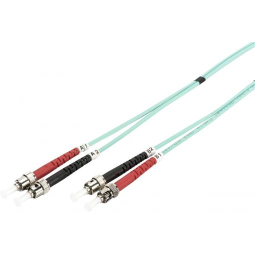 Digitus DK-2511-10/3 optické vlákno optické vlákno kabel 10.00 m modrá [1x ST zástrčka - 1x ST zástrčka] 50/125 µ Multimode OM3