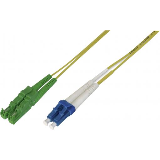 Digitus AL-9E2000LC-03I optické vlákno optické vlákno kabel [1x zástrčka E2000®/APC 8° - 1x zástrčka LC] 9/125 µ Singlemode OS2 3.00 m