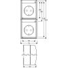 ABB 2CKA002084A0714 zásuvka s ochranným kontaktem IP44 bílá, čistě bílá (RAL 9010)