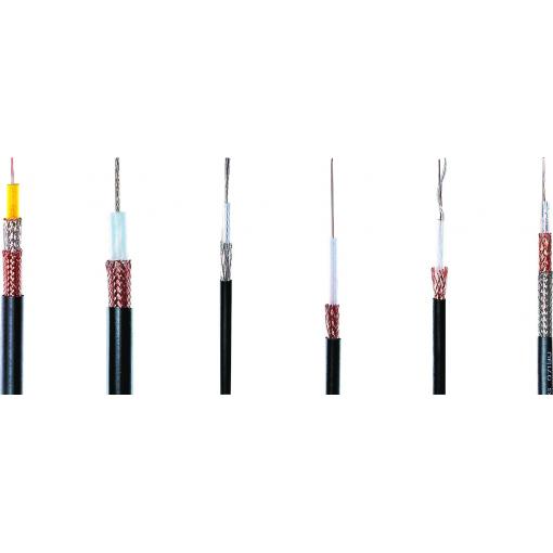 HELU RG59 B/U, 40004 koaxiální kabel, vnější Ø: 6.20 mm, 75 Ω, černá, 100 m