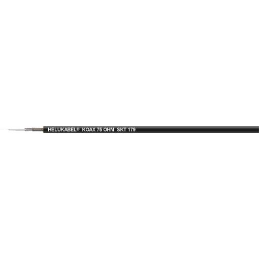 HELU SKT 179, 400312 koaxiální kabel, vnější Ø: 4.30 mm, 75 Ω, černá, 100 m